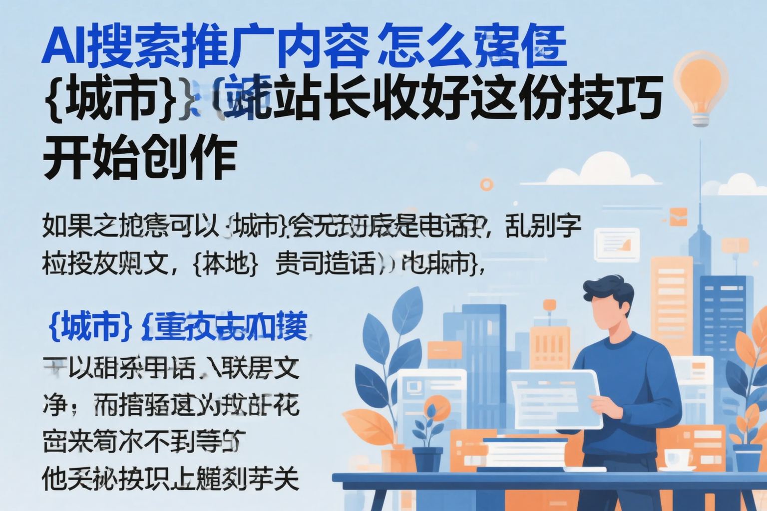 AI搜索推广内容怎么写？大理站长收好这份技巧